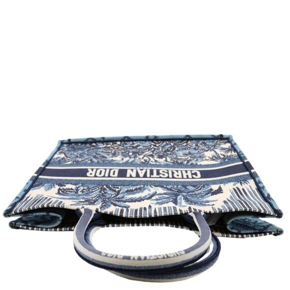 Christian Dior  Book Large Dioriviera Toile De Jouy Tote Bag Blue - Picture 4 of 12